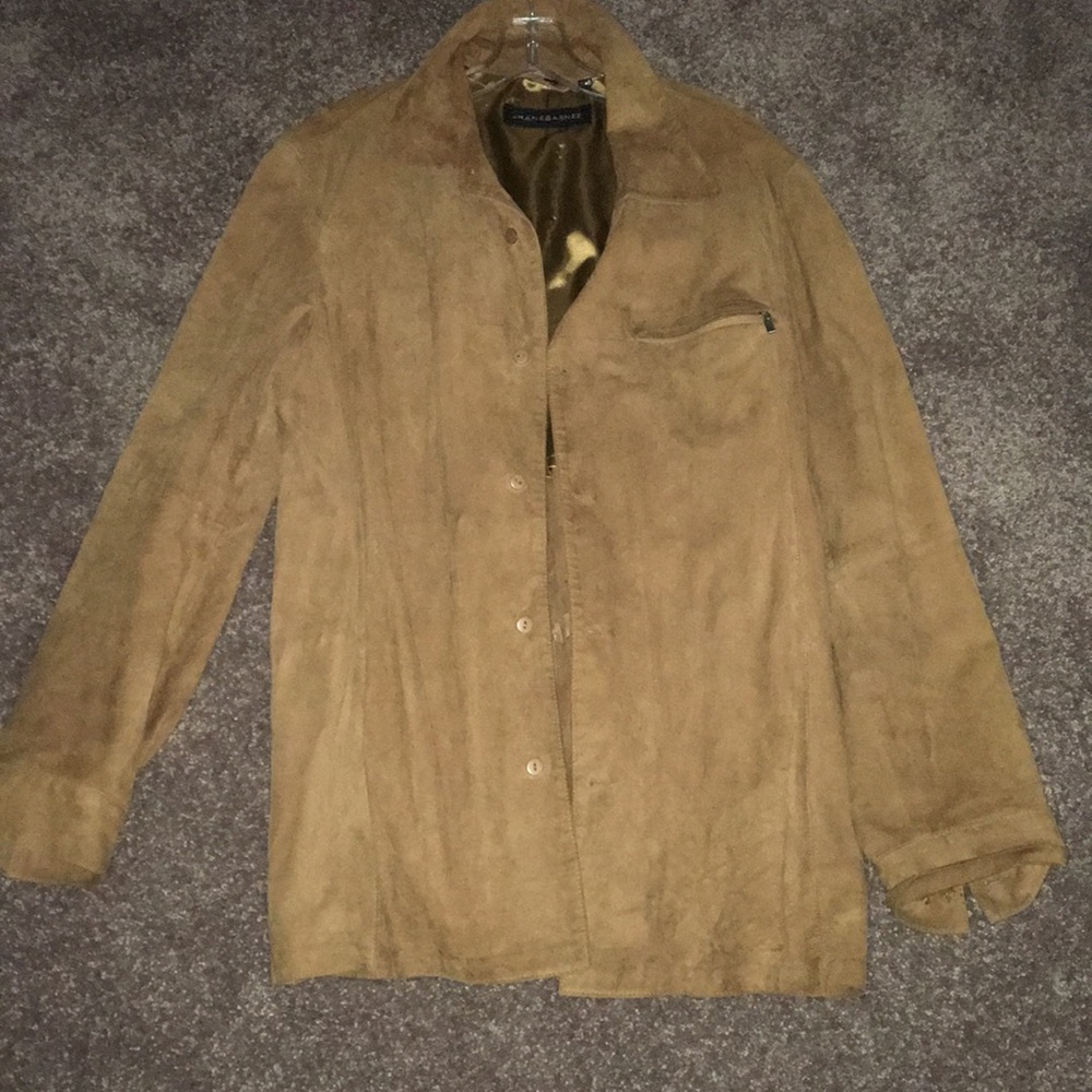 Jhane Barnes men’s size 40 suede camel jacket